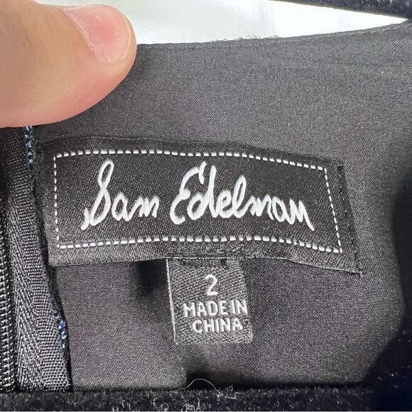 Sz 2 Sam Edelman Cold Shoulder Embroidered Mesh Dress $158 MSRP NWT - Picture 10 of 12